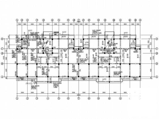 6层桩基础框架结构住宅楼结构CAD施工图纸（6度抗震） - 2