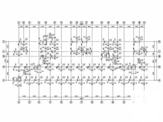 6层桩基础框架结构住宅楼结构CAD施工图纸（6度抗震） - 4