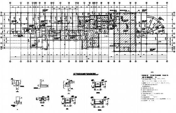短肢剪力墙结构住宅结构设计图纸(基础平面图) - 2