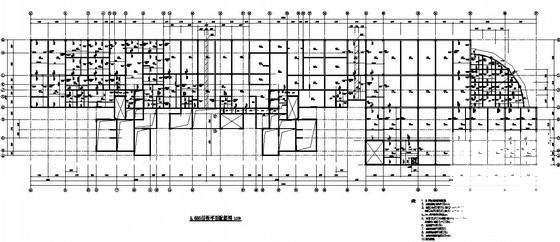 短肢剪力墙结构住宅结构设计图纸(基础平面图) - 3
