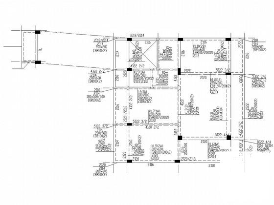 6层桩基础框架结构私人住宅楼结构CAD施工图纸（7度抗震）(钢筋混凝土) - 4