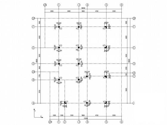 两层桩基础框架结构商业住宅楼结构CAD施工图纸（7度抗震） - 2