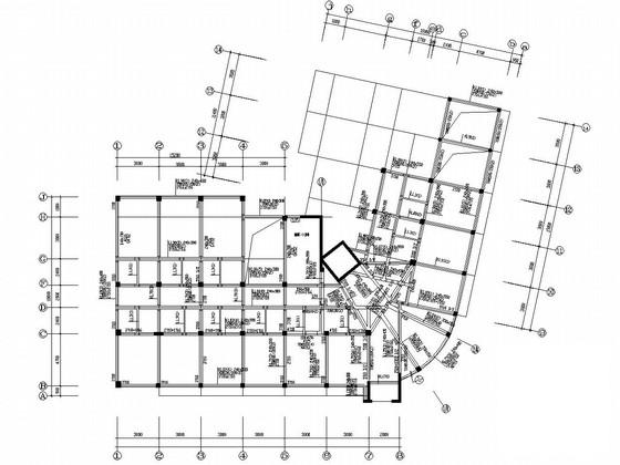 9层框剪结构桩基础酒店结构CAD施工图纸（7度抗震） - 4