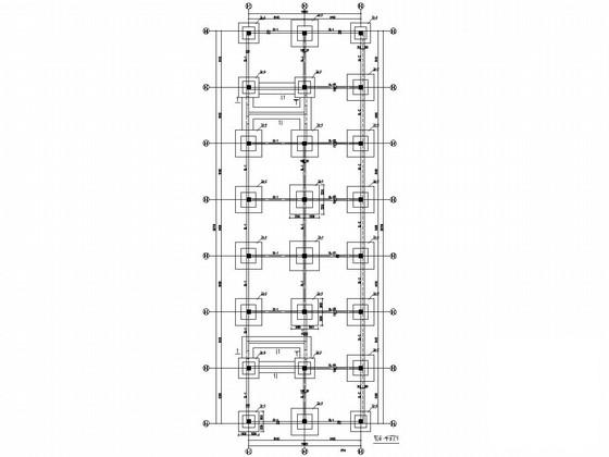 两层独立基础框剪结构商住楼结构CAD施工图纸（8度抗震） - 2