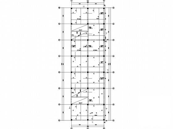 两层独立基础框剪结构商住楼结构CAD施工图纸（8度抗震） - 4