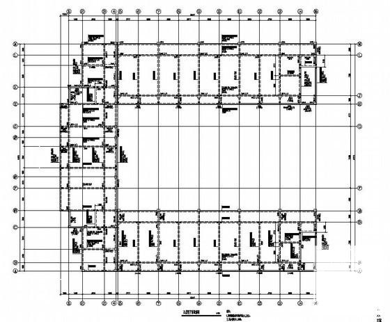 5层框架中学宿舍楼结构设计方案CAD图纸 - 3
