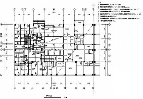 14层框剪(筒体)结构住宅楼结构设计方案CAD图纸 - 1