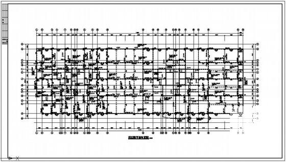 18层框架剪力墙住宅楼结构设计图纸(基础平面布置) - 3