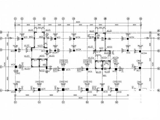 17层桩基础框剪结构住宅楼结构CAD施工图纸（6度抗震） - 4