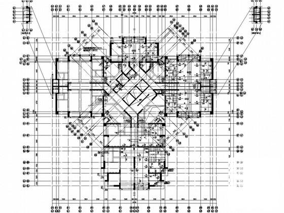 42层桩基础剪力墙结构住宅楼结构CAD施工图纸（7度抗震）(边缘构件配筋) - 2