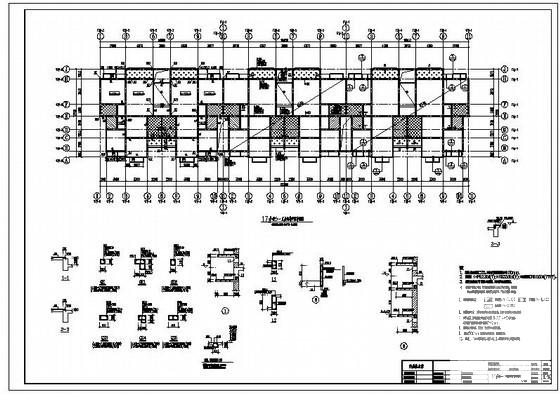 底框砌体住宅结构设计方案CAD图纸(平面布置图) - 3
