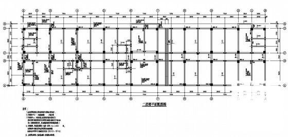 5层（局部6层）办公楼结构设计方案CAD图纸 - 1