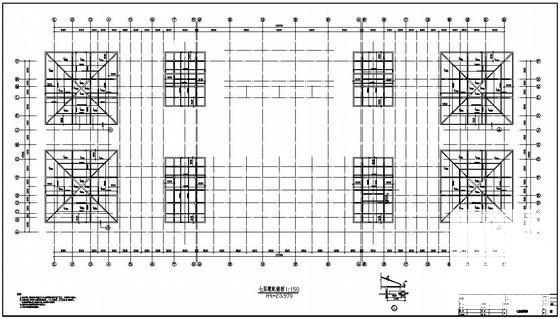 6层框架教学楼结构设计方案图纸(平面布置图) - 4