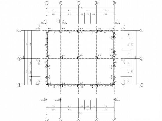 6层桩基础框剪结构商住楼结构CAD施工图纸（7度抗震） - 2