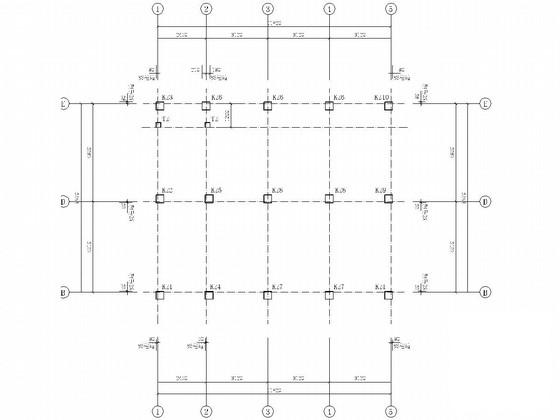 6层桩基础框剪结构商住楼结构CAD施工图纸（7度抗震） - 3