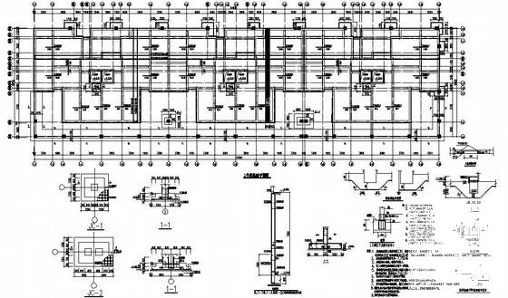 18层剪力墙经济适用房结构设计图纸(基础平面图) - 1