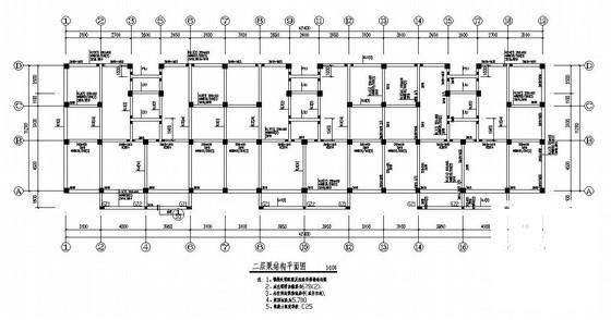 6层框架结构住宅楼结构设计方案CAD图纸 - 3