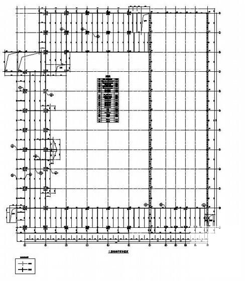 钢结构配送中心结构设计方案图纸(平面布置图) - 1