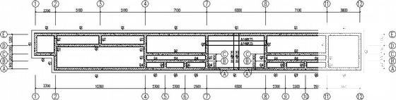 2.8米深污水处理池结构设计CAD施工图纸 - 1