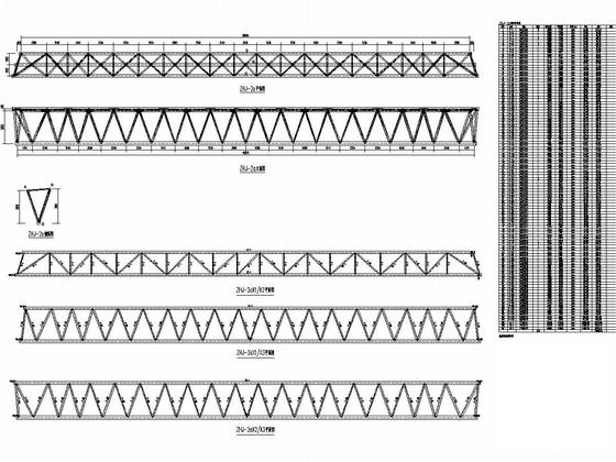 全民健身中心管桁架屋面结构CAD施工图纸（7度抗震） - 4