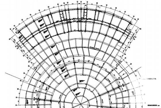 地下室筏板基础结构CAD施工图纸(梁配筋图) - 1