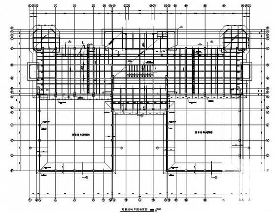 框架剪力墙结构运动中心结构设计施工图纸（4层桩基础） - 1