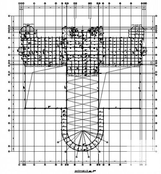 框架剪力墙结构运动中心结构设计施工图纸（4层桩基础） - 2