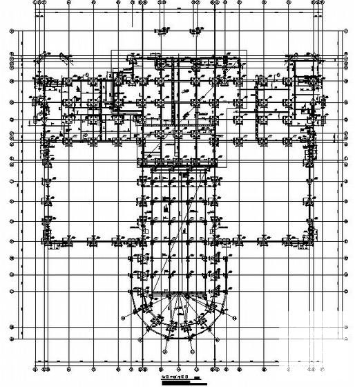 框架剪力墙结构运动中心结构设计施工图纸（4层桩基础） - 3