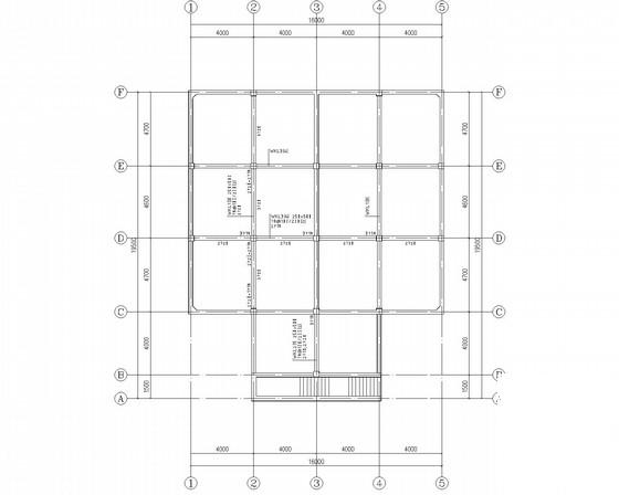 消防水池及框架结构泵房结构CAD施工图纸（7度抗震） - 3