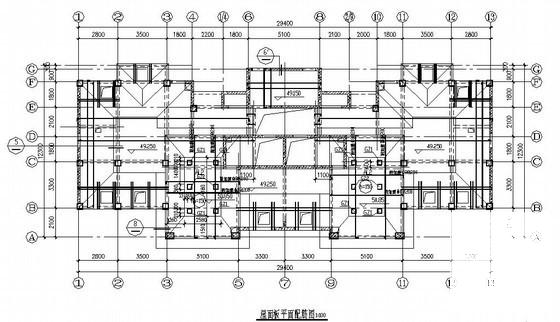 框剪结构住宅楼CAD施工图纸（16层筏板基础） - 3