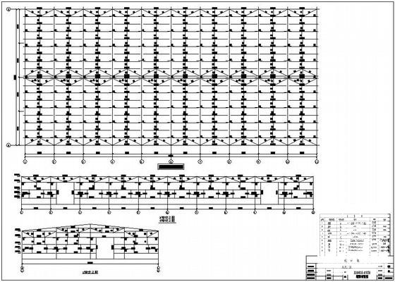 60mX28m门式刚架结构厂房结构CAD施工图纸(平面布置图) - 4