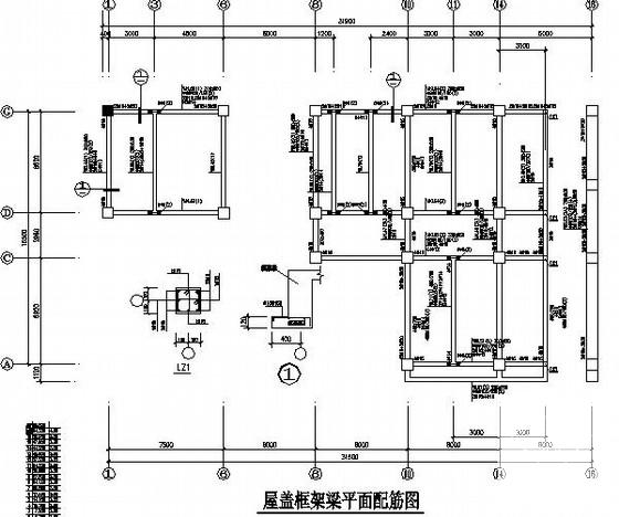 16层框架结构办公综合楼结构设计CAD施工图纸(基础平面图) - 3