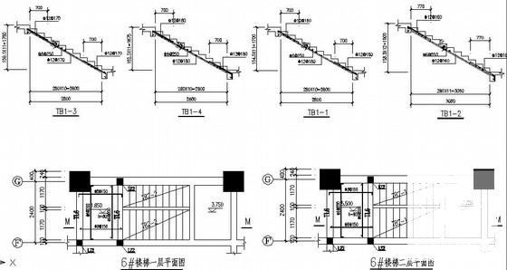 16层框架结构办公综合楼结构设计CAD施工图纸(基础平面图) - 4