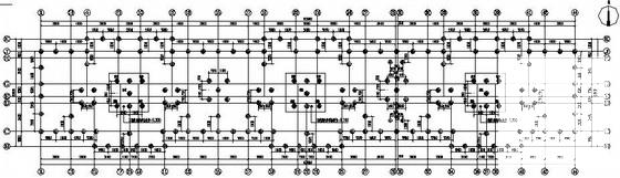 11层框剪住宅楼结构CAD施工图纸（F座）(平面布置图) - 1