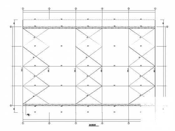 单层刚架结构操场结构CAD施工图纸（7度抗震）(平面布置图) - 2