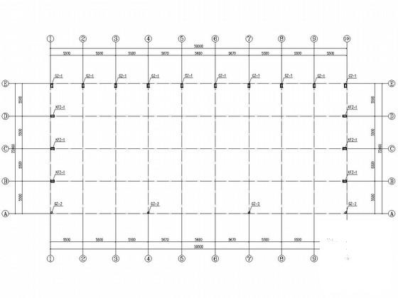 5.5米跨单层门式刚架厂房结构CAD施工图纸 - 1