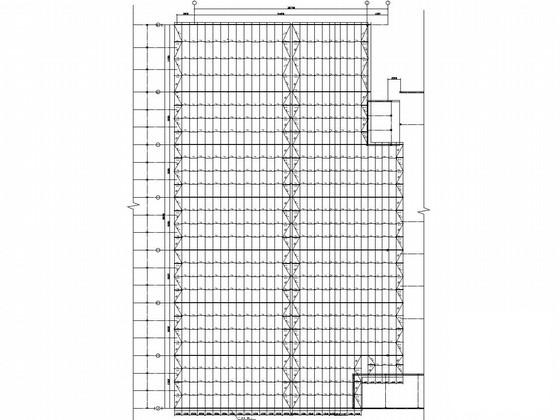 38米跨度大开间单层厂房钢结构CAD施工图纸(平面布置图) - 2