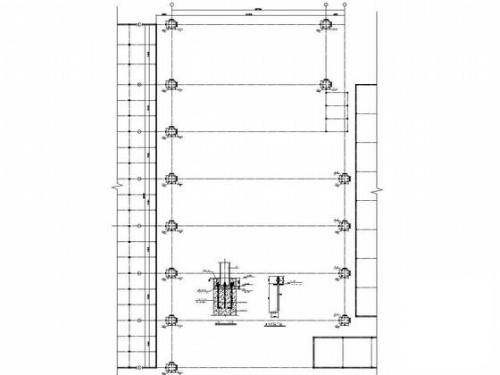 38米跨度大开间单层厂房钢结构CAD施工图纸(平面布置图) - 3