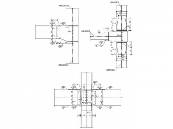 3层独立基础钢框架超市结构CAD施工图纸（7度抗震） - 4
