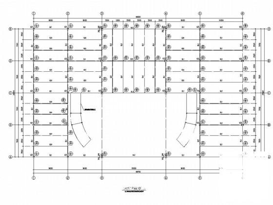 两层钢框架结构展厅结构CAD施工图纸（7度抗震）(柱下独立基础) - 3