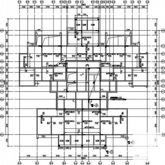 小高层商品房框剪结构CAD施工图纸 - 3