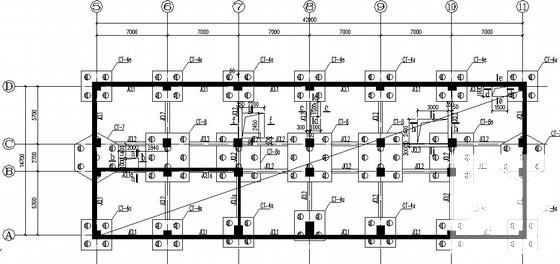 7层服务中心框架结构CAD施工图纸(地震影响系数) - 2