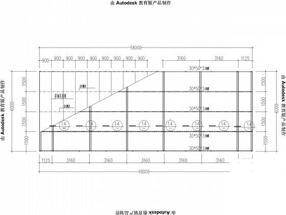 双面高耸立柱广告牌结构CAD施工图纸（独立基础） - 5