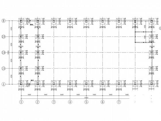 门式刚架结构服装厂食堂结构CAD施工图纸（独立基础） - 2