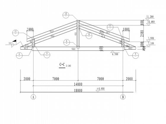 框架结构高速公路收费站结构CAD施工图纸（独立基础） - 4