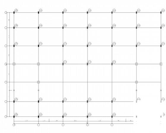 加层钢框架结构大厦结构设计CAD施工图纸（8度抗震） - 1