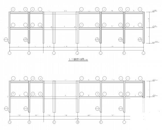 加层钢框架结构大厦结构设计CAD施工图纸（8度抗震） - 3