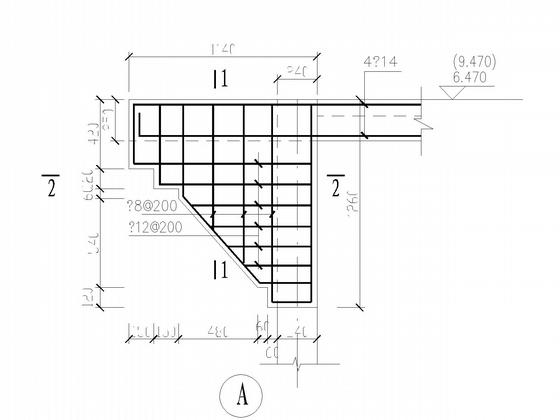 3层砖混结构无地下室回建房结构CAD施工图纸（6度抗震）(平面布置图) - 5