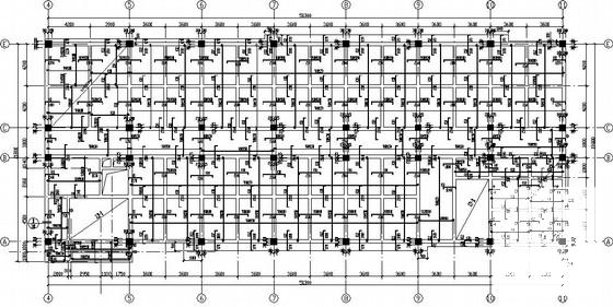 职高实验综合楼框架结构CAD施工图纸 - 1
