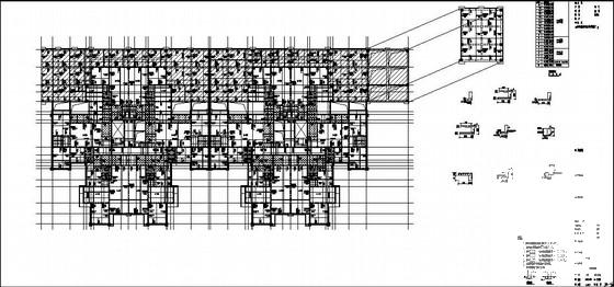 18层框架剪力墙住宅结构CAD施工图纸（小区4#楼） - 1